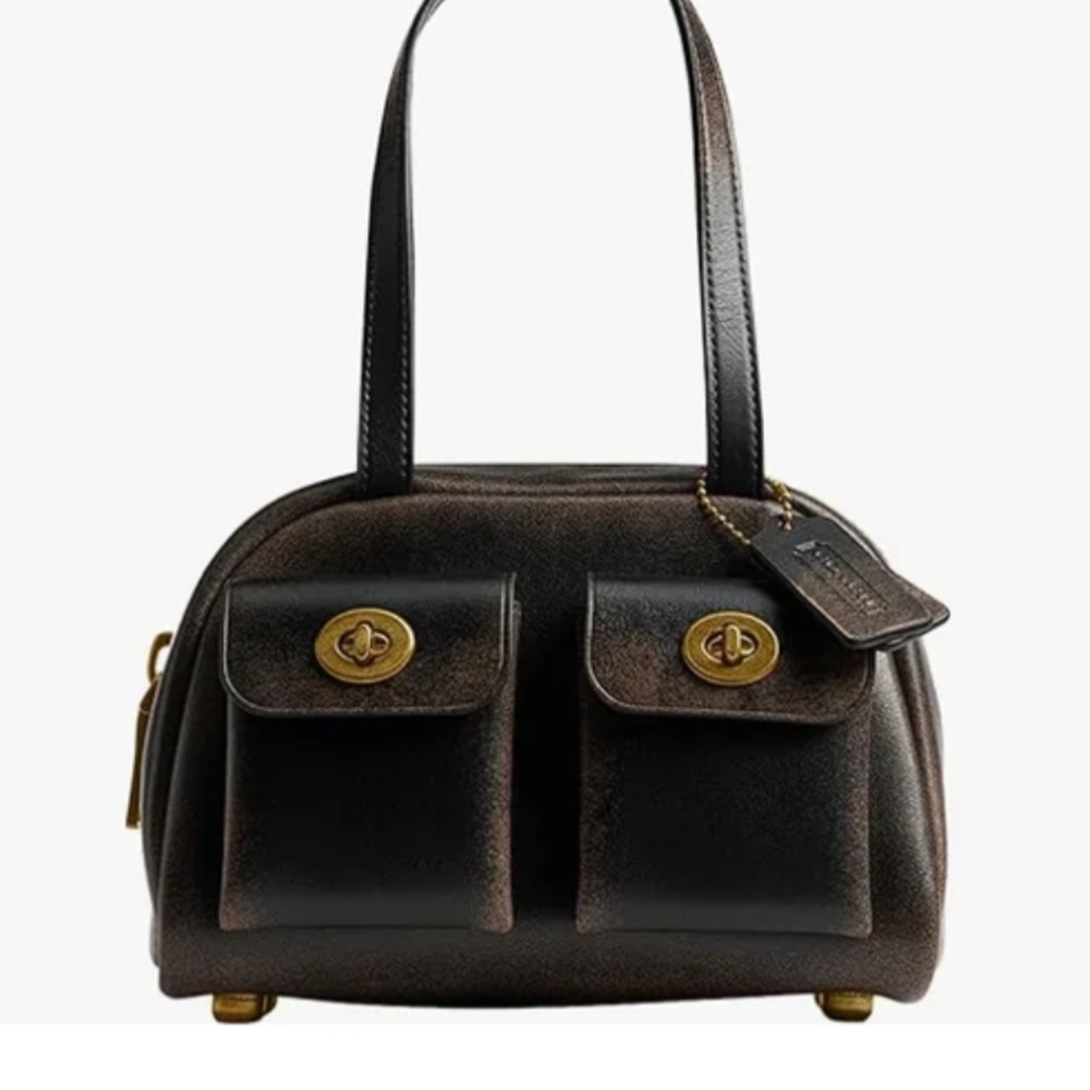 Coach Twin Turnlock 20 Bag In Loved Leather | Brand New